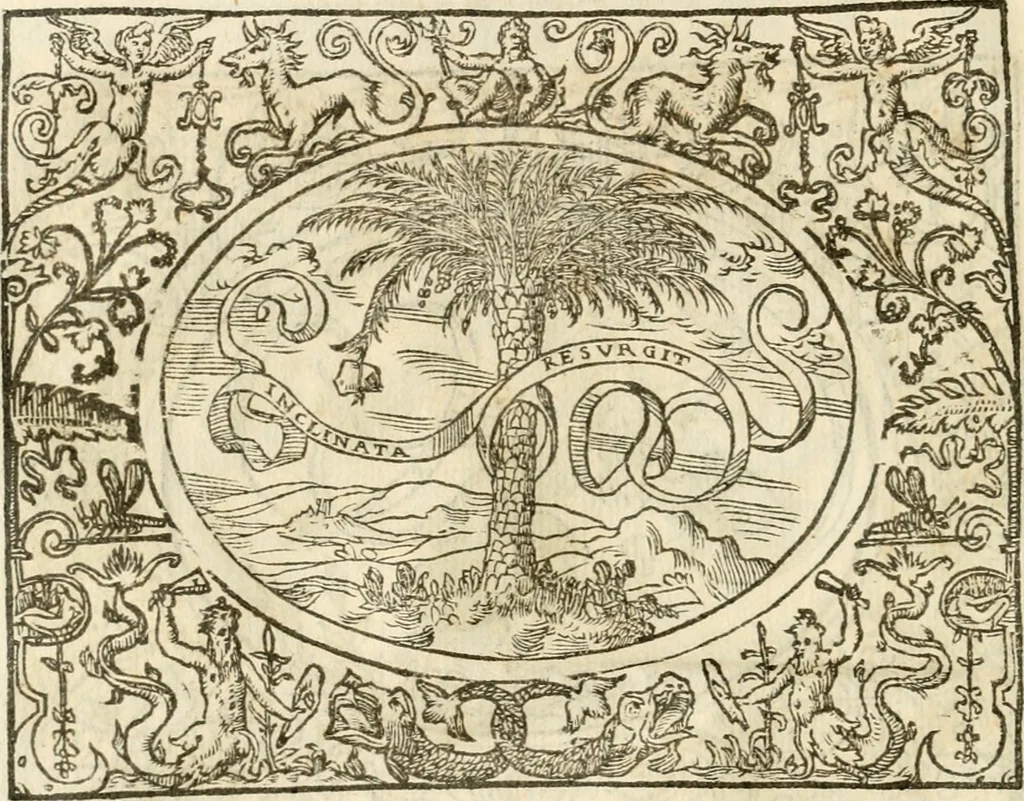 An illustration from Le sententiose imprese ; et, Dialogo, 1560, leaf 89