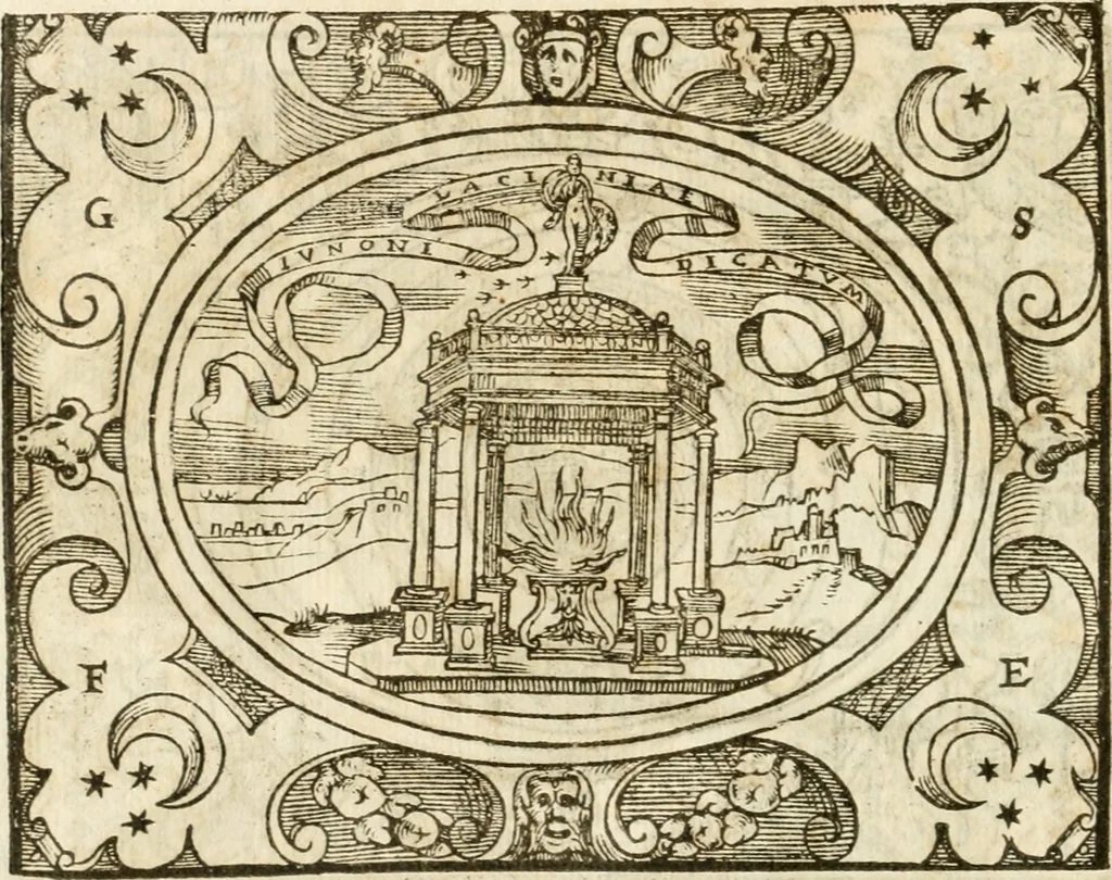 An illustration from Le sententiose imprese ; et, Dialogo, 1560, leaf 95