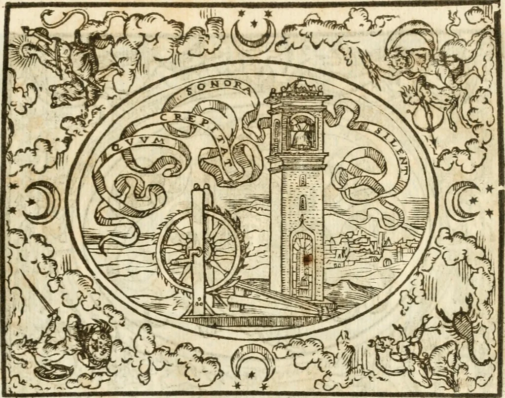 An illustration from Le sententiose imprese ; et, Dialogo, 1560, leaf 96