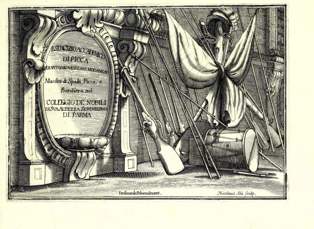 An illustration from L'esercizio accademico di picca, 1688, leaf 11