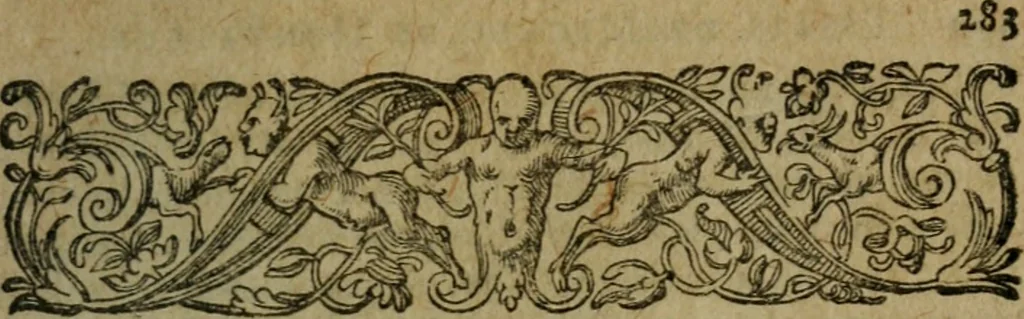 An illustration from Les essais, 1602, leaf 292