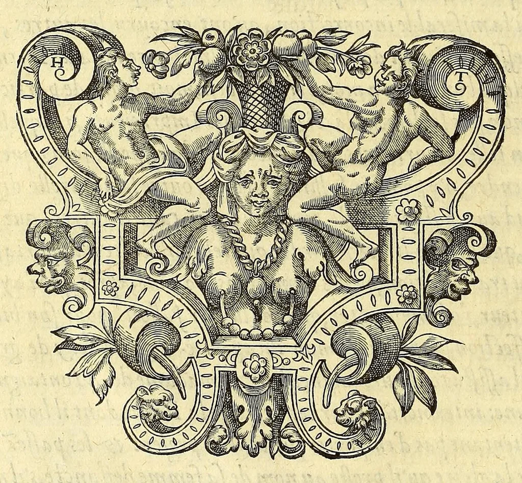 An illustration from Les essais de Michel seigneur de Montaigne, 1595, leaf 30