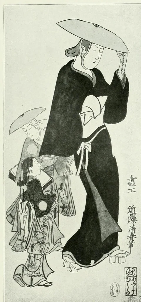 An illustration from Les estampes japonaises. Traduction de P. André Lemoisne, 1911, leaf 131