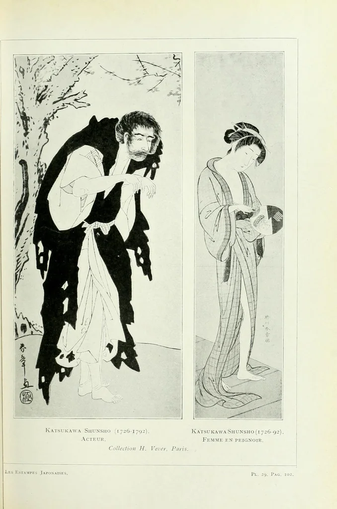 An illustration from Les estampes japonaises. Traduction de P. André Lemoisne, 1911, leaf 203