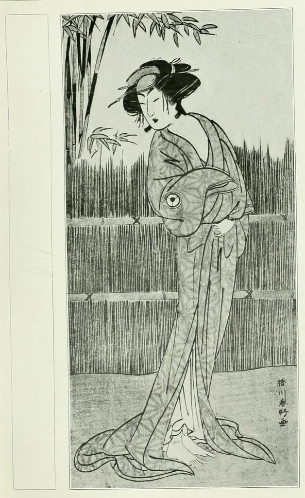 An illustration from Les estampes japonaises. Traduction de P. André Lemoisne, 1911, leaf 223