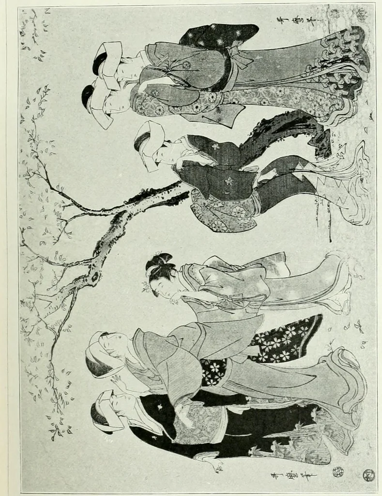 An illustration from Les estampes japonaises. Traduction de P. André Lemoisne, 1911, leaf 301