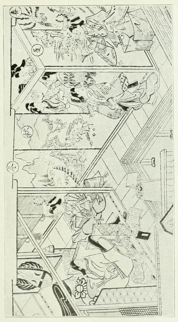 An illustration from Les estampes japonaises. Traduction de P. André Lemoisne, 1911, leaf 45