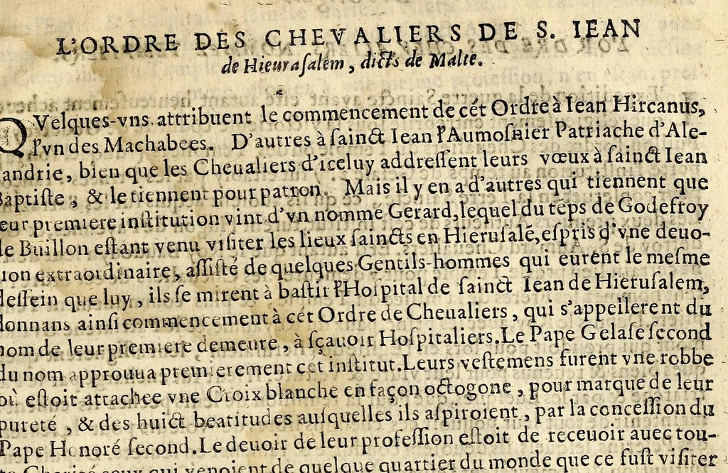 An illustration from Les estats, empires, et principautez du monde, representés par la description des pays, mœurs des habitans ... Auec l'origine de toutes les religions, & de tous les cheualiers & ordres militaires., 1644, leaf 1461