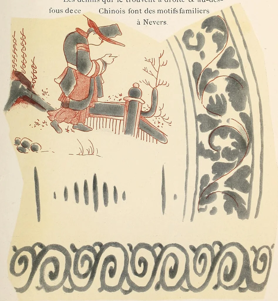 An illustration from Les faïences anciennes & modernes : leurs marques & decors, 1874, leaf 111