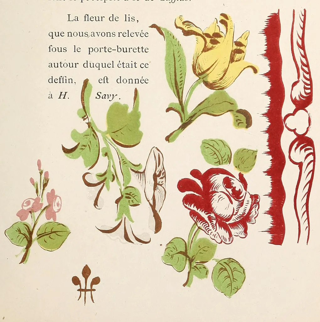 An illustration from Les faïences anciennes & modernes : leurs marques & decors, 1874, leaf 57