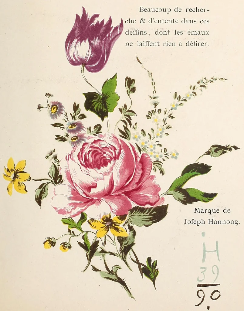 An illustration from Les faïences anciennes & modernes : leurs marques & decors, 1874, leaf 81