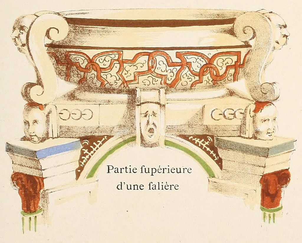 An illustration from Les faïences anciennes & modernes : leurs marques & decors, 1874, leaf 87