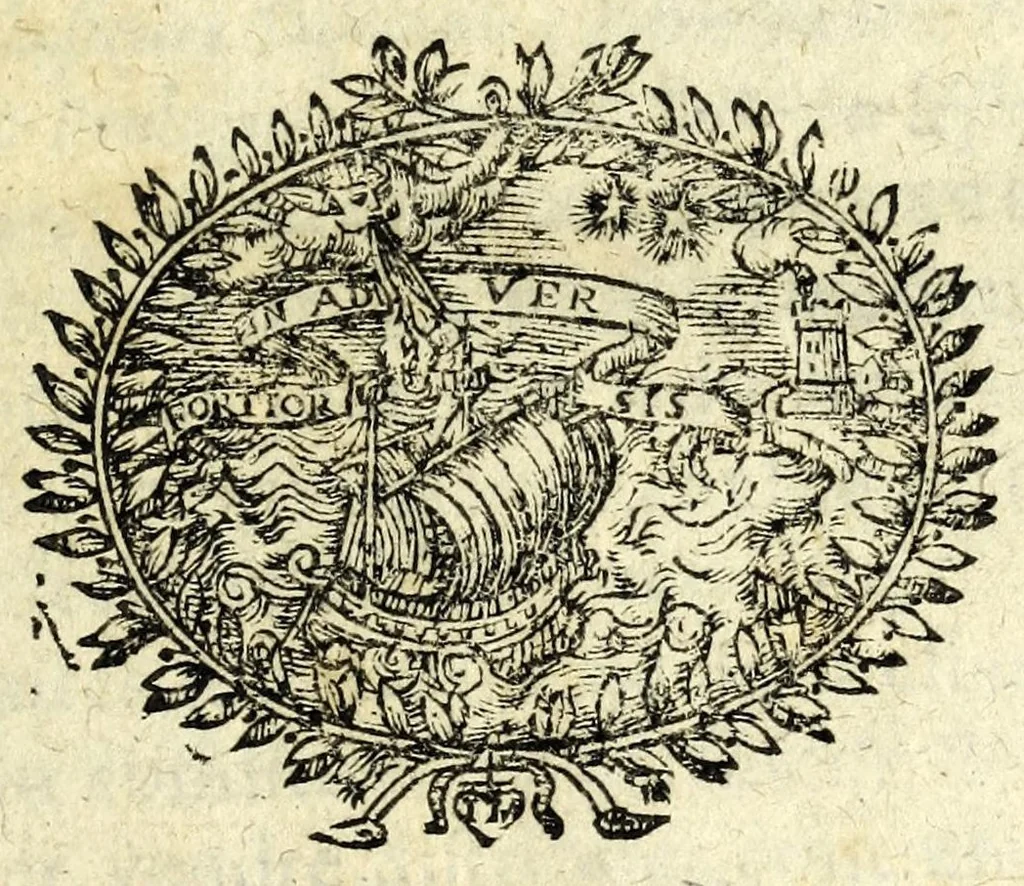 An illustration from Les fantaisies de Brvscambille : contenant plusieurs discours, paradoxes, harangues & prologues facecieux, 1615, leaf 9