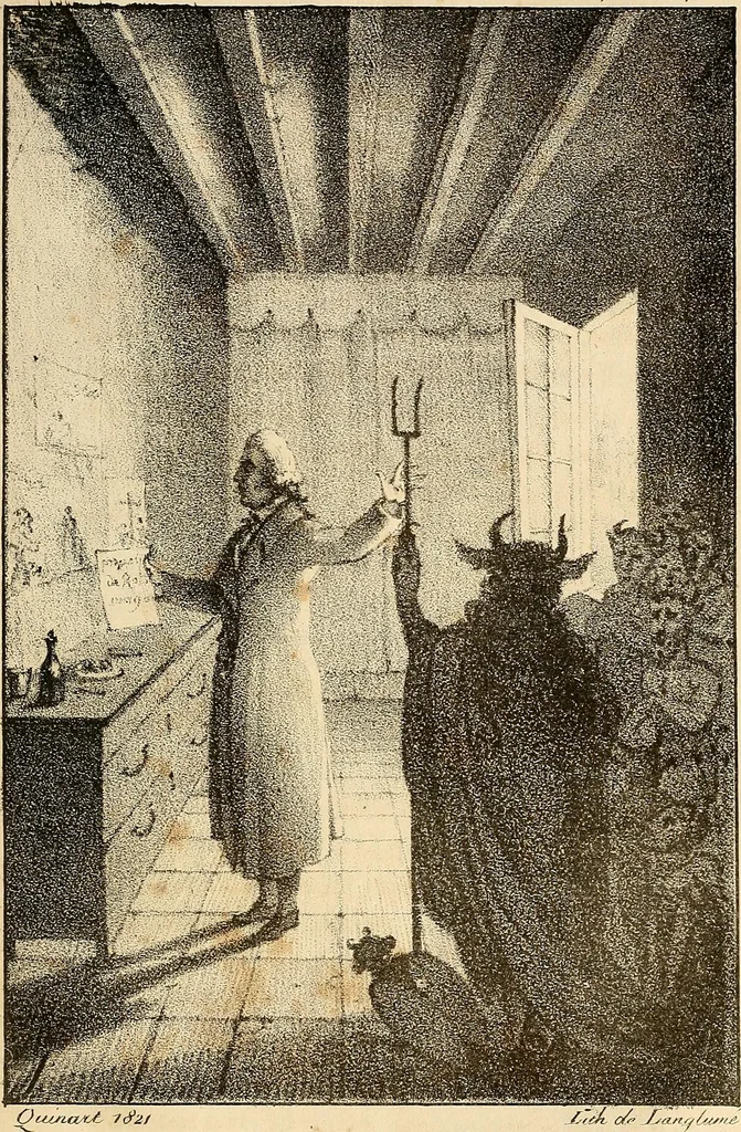 An illustration from Les Farfadets, ou Tous les démons ne sont pas de l'autre monde, 1821, leaf 390