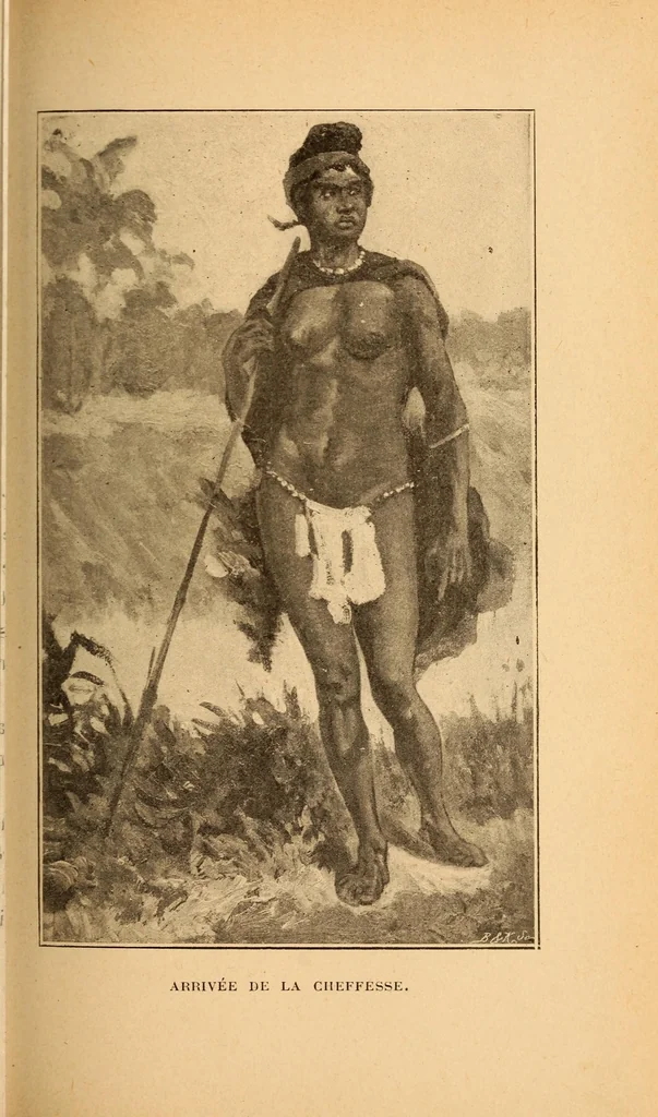 An illustration from Les femmes au Congo, 1898, leaf 117