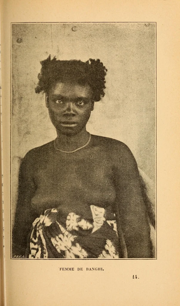 An illustration from Les femmes au Congo, 1898, leaf 185