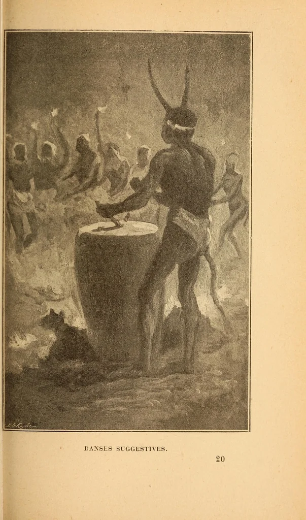An illustration from Les femmes au Congo, 1898, leaf 253