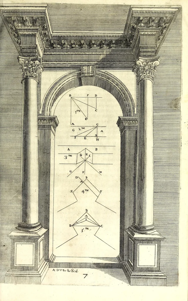 An illustration from Les fortifications du chevalier Antoine de Ville : contenans la maniere de fortifier toute sorte de places ... : avec l'ataque et les moyens de prendre les places ... : plus la defense .., 1628, leaf 81