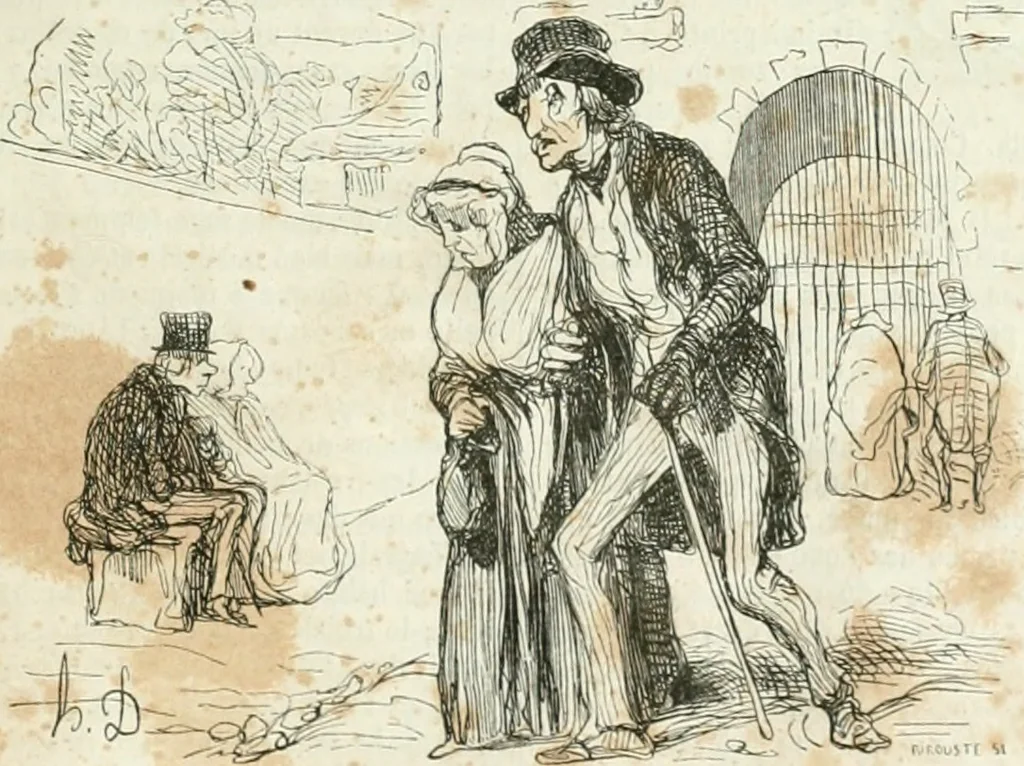 An illustration from Les Français peints par eux-mêmes, 1853, leaf 202