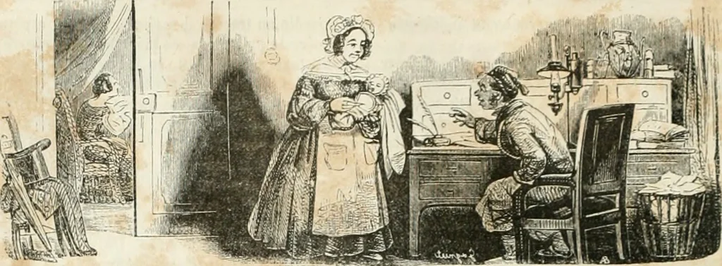 An illustration from Les Français peints par eux-mêmes, 1853, leaf 203