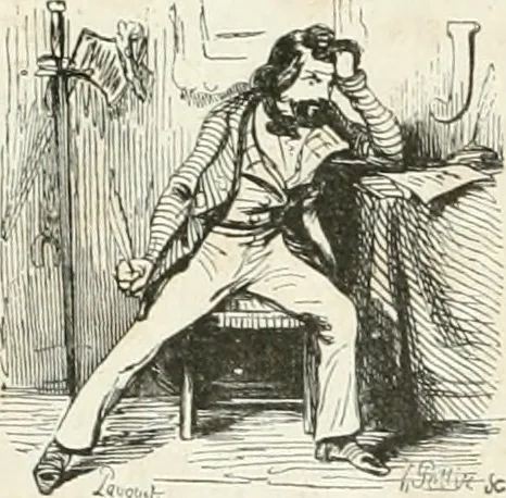 An illustration from Les Français peints par eux-mêmes, 1853, leaf 213