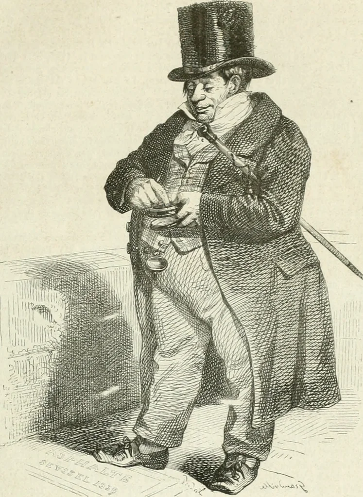 An illustration from Les Français peints par eux-mêmes, 1853, leaf 410