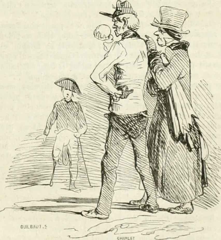 An illustration from Les Français peints par eux-mêmes, 1853, leaf 422