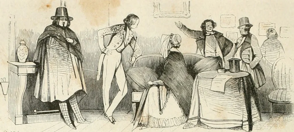 An illustration from Les Français peints par eux-mêmes, 1853, leaf 497