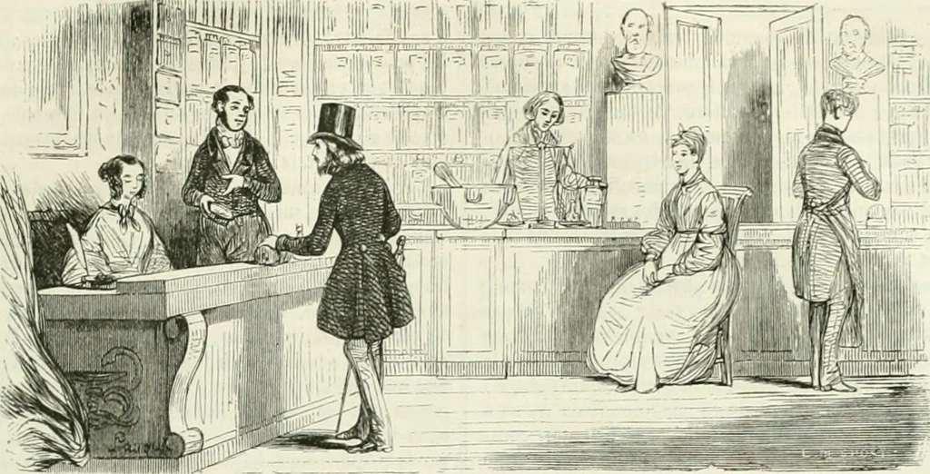 An illustration from Les Français peints par eux-mêmes, 1853, leaf 586