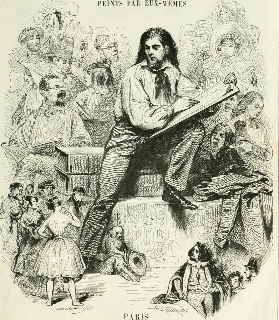 An illustration from Les Français peints par eux-mêmes, 1853, leaf 6