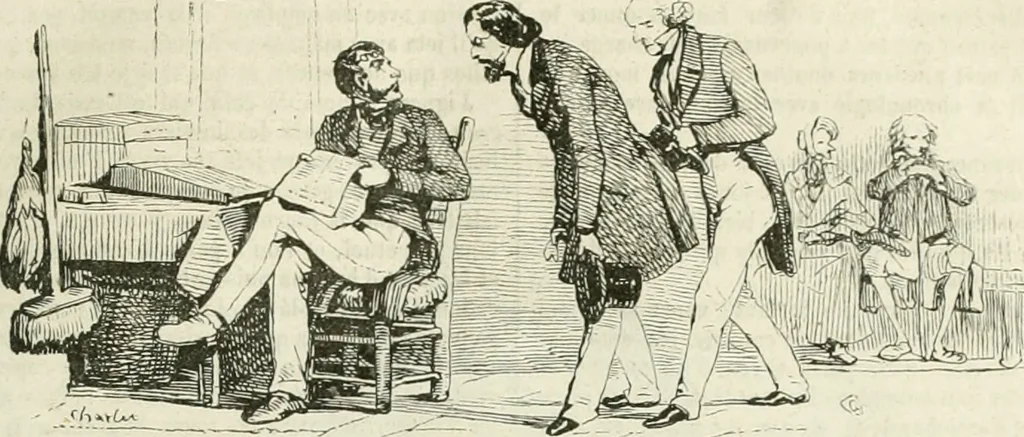 An illustration from Les Français peints par eux-mêmes, 1853, leaf 60