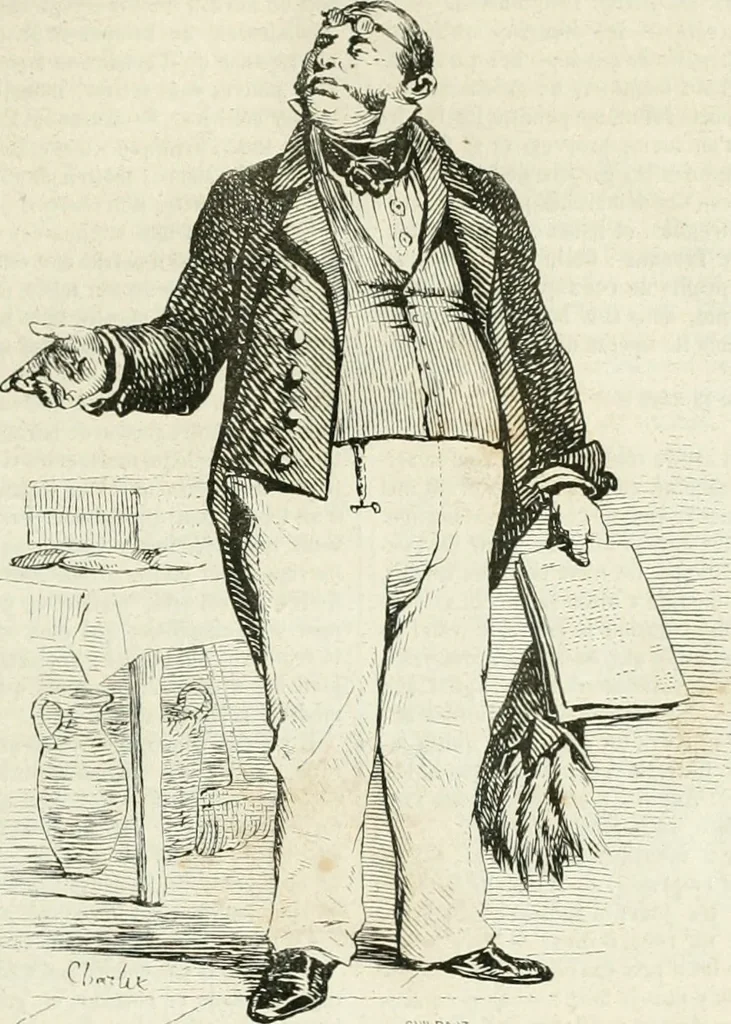 An illustration from Les Français peints par eux-mêmes, 1853, leaf 62