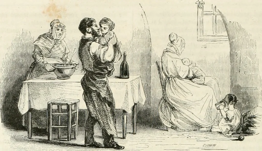 An illustration from Les Français peints par eux-mêmes, 1853, leaf 653