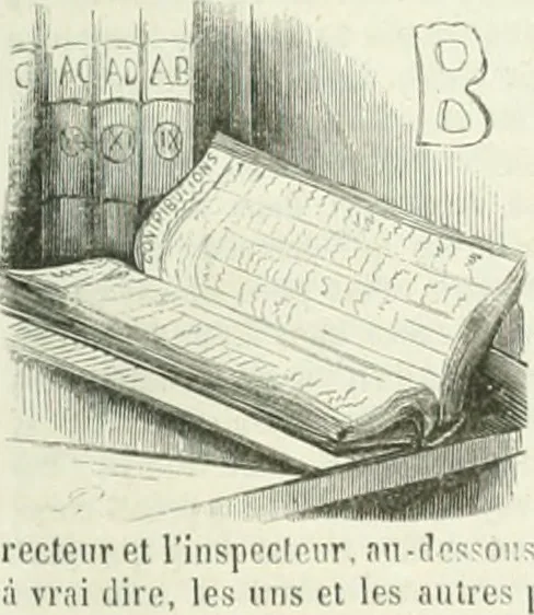An illustration from Les Français peints par eux-mêmes, 1853, leaf 676