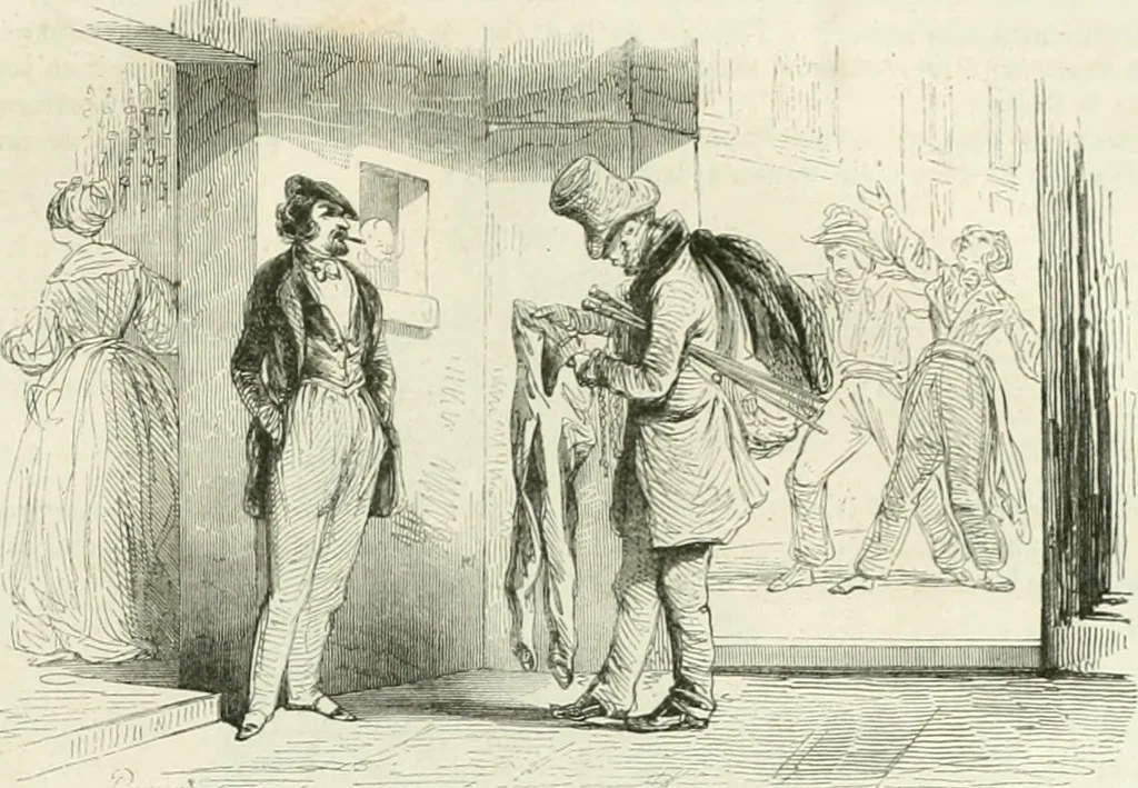 An illustration from Les Français peints par eux-mêmes, 1853, leaf 694