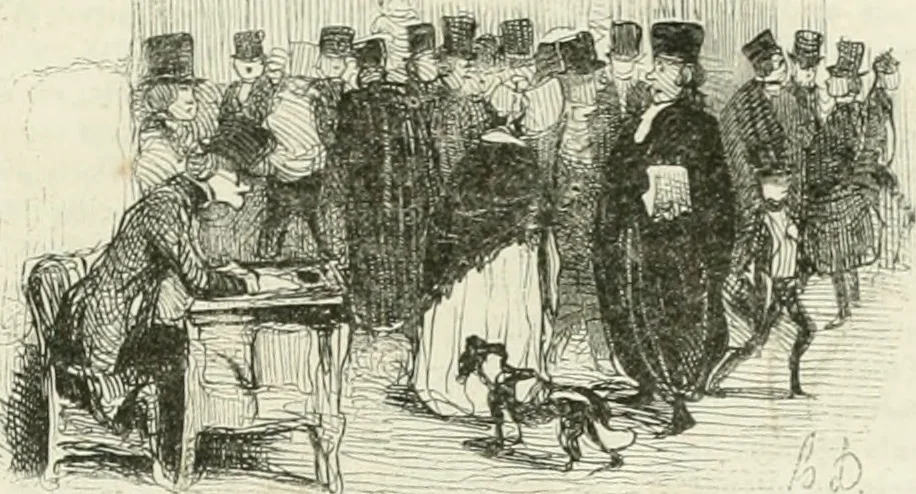 An illustration from Les Français peints par eux-mêmes, 1853, leaf 702