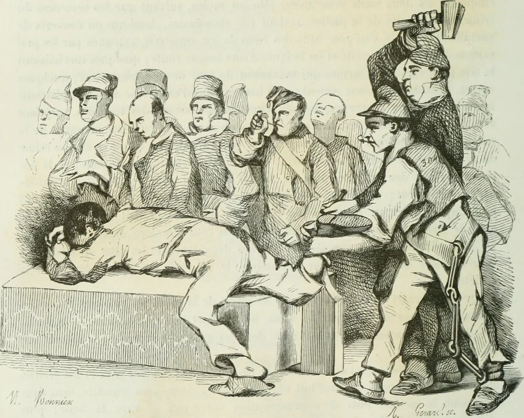 An illustration from Les français peints par eux-mêmes : encyclopédie morale du dix-neuvième siècle, 1840, leaf 101