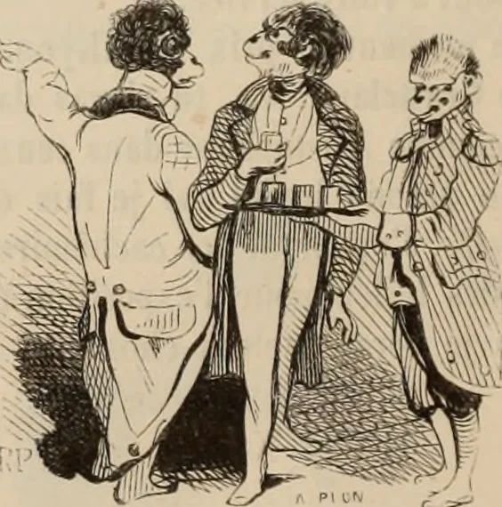 An illustration from Les Français peints par eux-mêmes : encyclopédie morale du dix-neuvième siècle. --, 1841, leaf 185