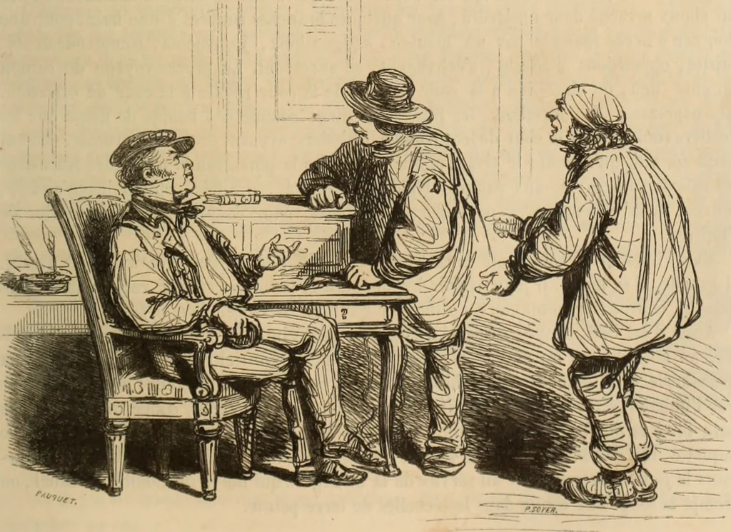 An illustration from Les Français peints par eux-mêmes : encyclopédie morale du dix-neuvième siècle. --, 1841, leaf 304