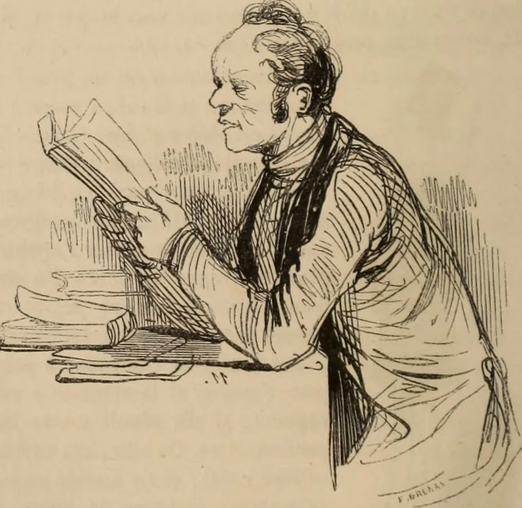 An illustration from Les Français peints par eux-mêmes : encyclopédie morale du dix-neuvième siècle. --, 1841, leaf 35
