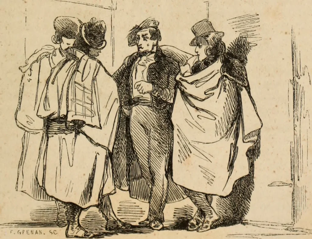 An illustration from Les Français peints par eux-mêmes : encyclopédie morale du dix-neuvième siècle. --, 1841, leaf 372