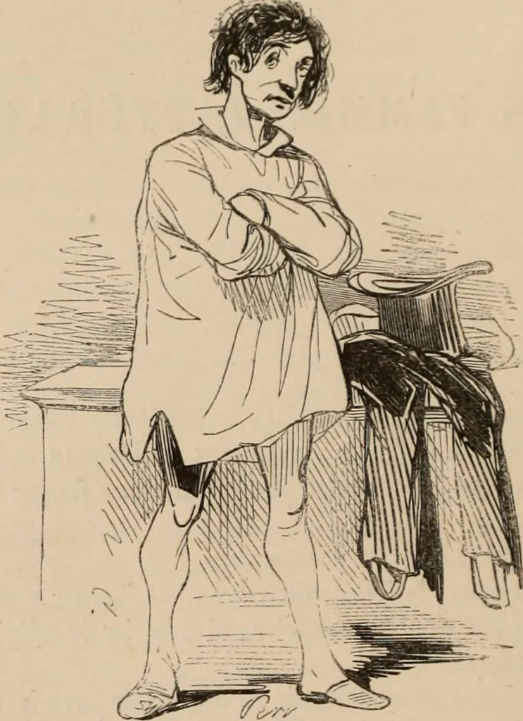 An illustration from Les Français peints par eux-mêmes : encyclopédie morale du dix-neuvième siècle. --, 1841, leaf 45