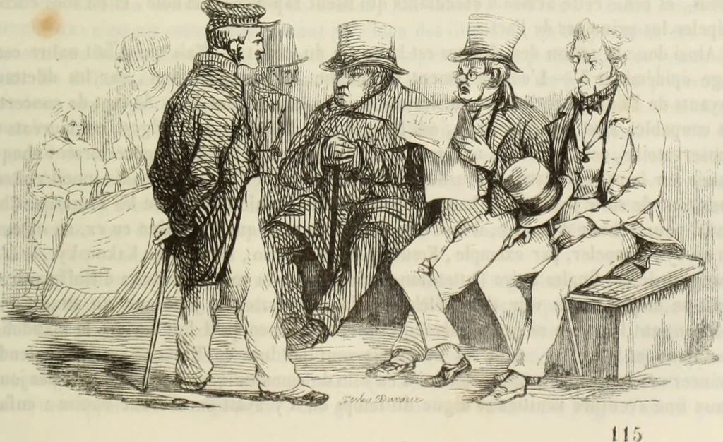 An illustration from Les Français peints par eux-mêmes : encyclopédie morale du dix-neuvième siècle. --, 1841, leaf 466