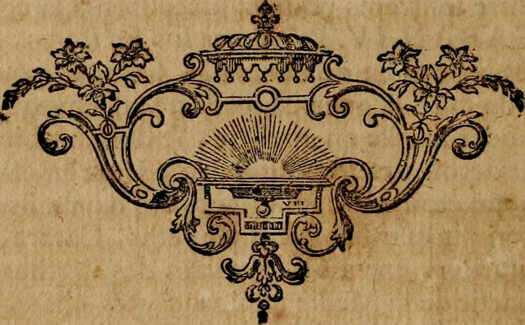 An illustration from Les généaologies historiques des rois, empereurs, &c : et de toutes les maisons souveraines qui ont subsisté jusqu'à présent, exposées dans les cartes généalogiques tirées des meilleurs auteurs, avec des explications historiques et chronologiques .., 1736, leaf 279