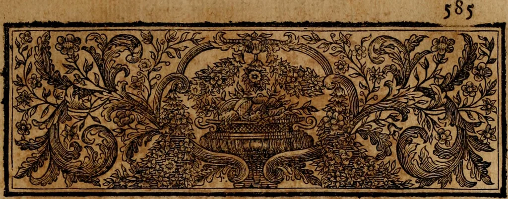 An illustration from Les généaologies historiques des rois, empereurs, &c : et de toutes les maisons souveraines qui ont subsisté jusqu'à présent, exposées dans les cartes généalogiques tirées des meilleurs auteurs, avec des explications historiques et chronologiques .., 1736, leaf 606