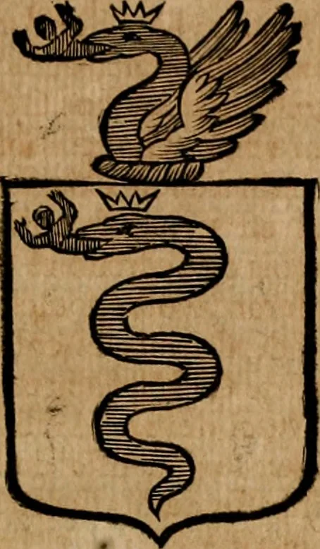 An illustration from Les généaologies historiques des rois, empereurs, &c : et de toutes les maisons souveraines qui ont subsisté jusqu'à présent, exposées dans les cartes généalogiques tirées des meilleurs auteurs, avec des explications historiques et chronologiques .., 1736, leaf 196