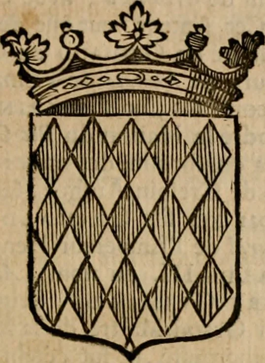 An illustration from Les généaologies historiques des rois, empereurs, &c : et de toutes les maisons souveraines qui ont subsisté jusqu'à présent, exposées dans les cartes généalogiques tirées des meilleurs auteurs, avec des explications historiques et chronologiques .., 1736, leaf 392