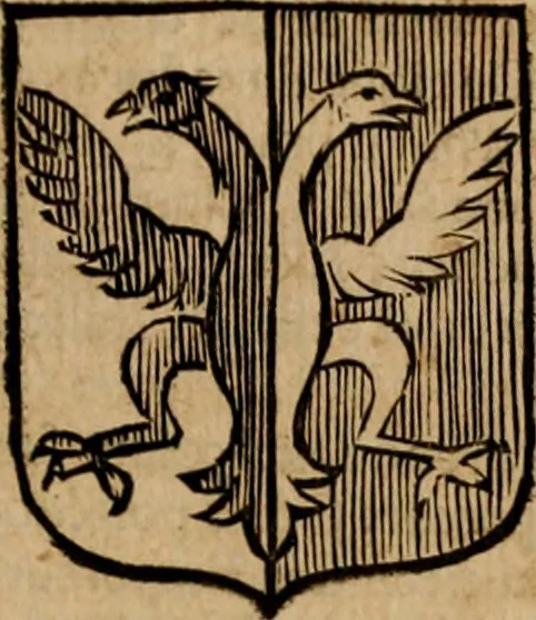 An illustration from Les généaologies historiques des rois, empereurs, &c : et de toutes les maisons souveraines qui ont subsisté jusqu'à présent, exposées dans les cartes généalogiques tirées des meilleurs auteurs, avec des explications historiques et chronologiques .., 1736, leaf 504