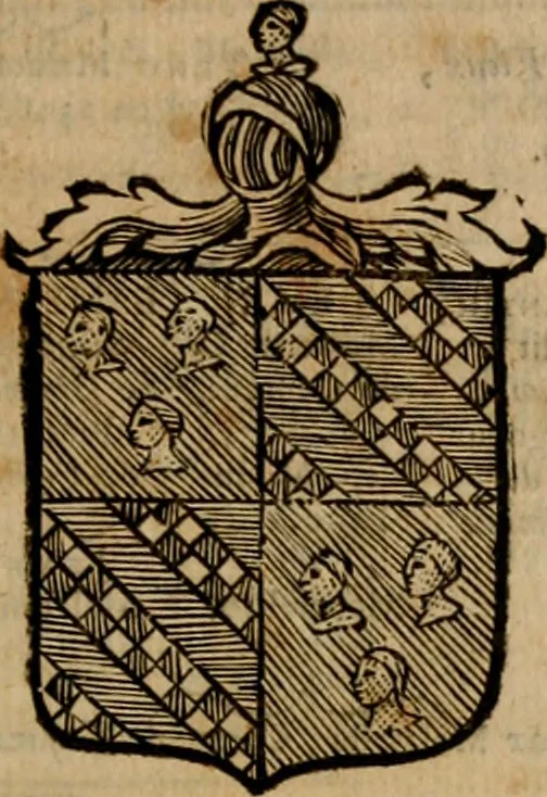 An illustration from Les généaologies historiques des rois, empereurs, &c : et de toutes les maisons souveraines qui ont subsisté jusqu'à présent, exposées dans les cartes généalogiques tirées des meilleurs auteurs, avec des explications historiques et chronologiques .., 1736, leaf 516