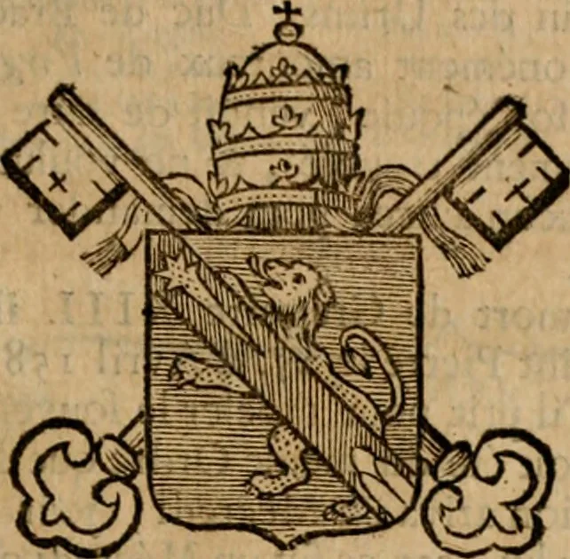 An illustration from Les généaologies historiques des rois, empereurs, &c : et de toutes les maisons souveraines qui ont subsisté jusqu'à présent, exposées dans les cartes généalogiques tirées des meilleurs auteurs, avec des explications historiques et chronologiques .., 1736, leaf 620